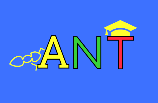 the logo image of the website saying ANT