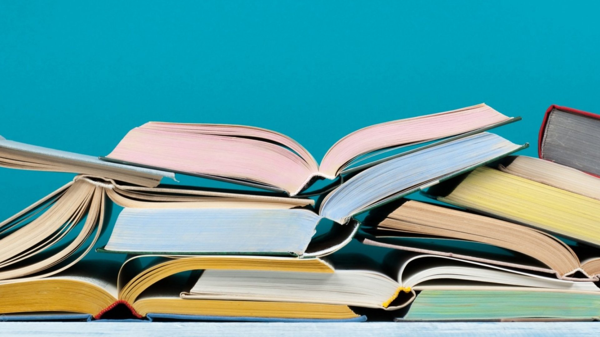 image of opened books